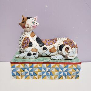 Jim Shore Cat Calliope 2005 Figurine 4"×2.5"×5